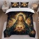 thumbnail image 1 of Virgin Mary Themed Bedding Set Duvet Cover and Pillowcase Set Soft and Comfortable for All Seasons, 1 of 5