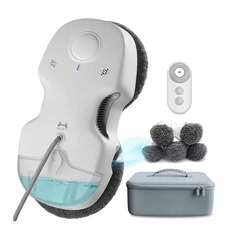 Hutt - Robot Limpia Vidrios C6 Con Tanque De Agua 80Ml, 3800 Pa