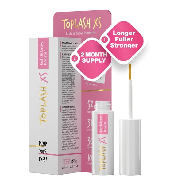 Suero para Pestañas Toplash 1,5 ml Natural y Libre de Crueldad