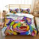 thumbnail image 1 of Oil Painting Pig Quilt Duvet Cover Set Bed Linen Soft Doona Cover Bedspread3-Piece Bedding Set, 1 of 5