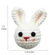 thumbnail image 5 of Token de Abrazo de Bolsillo de Crochet Conejito de Pascua Hug & Love, 5 of 6