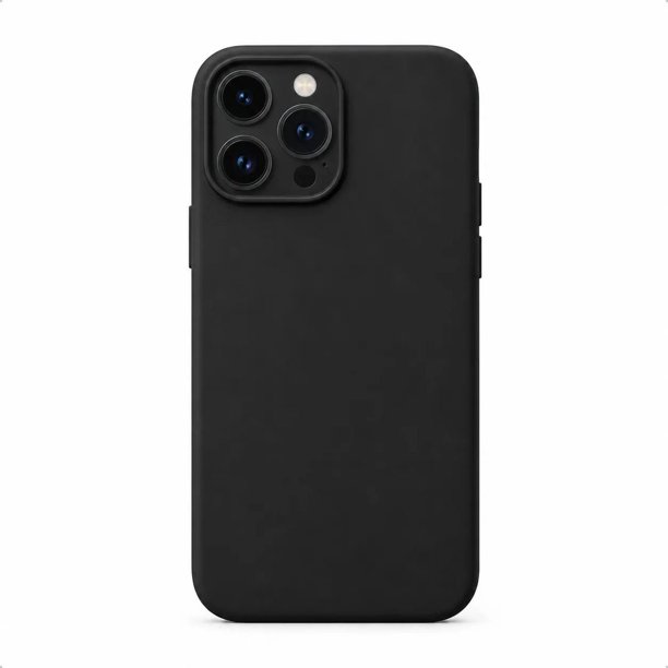 Carcasa Funda Silicona Negra para iPhone 14 Pro Max con Interior de Microfibra