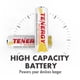 thumbnail image 3 of Batería recargable Tenergy AA NiCd 1,2 V 1000 mAh, paquete de 24, 3 of 6