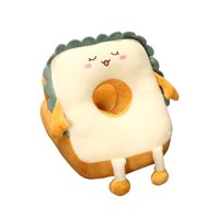 Magideal - Linda Tostada Almohada Asiento Cojín Cojín Sofá Almohada , Ojos Cerrados