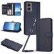 thumbnail image 1 of Funda Cartera Trébol para Motorola Moto G Stylus 2024 5G con Ranuras Tarjetas y Carga Inalámbrica Azul oscuro, 1 of 6