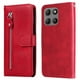 thumbnail image 2 of Funda con Cremallera para Motorola Moto G15, Carcasa Cartera de Cuero PU con Soporte y Tarjetero, 2 of 5