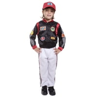 Disfraz De Piloto De Carreras De Dress Up America Para Niños Con Chaqueta