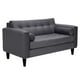 thumbnail image 2 of Sofa Retro 2C Felpa 00 Gris, 2 of 6