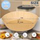 thumbnail image 3 of Forros para freidora de aire Foopama 16,5 cm 100 uds desechables, 3 of 6