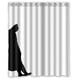 thumbnail image 1 of Cortina de ducha Gckg Shadow Of Batman, juego de cortinas de baño con ganchos, tamaño 48 x 72 pulgadas, 1 of 3