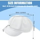 thumbnail image 5 of Gorra stablerice estilo Newsboy con visera y boina para mujer, color blanco, 5 of 7