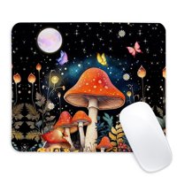 Alfombrilla De Ratón Cdzyng Con Forma De Hongo Rojo Con Base Cuadrada De Goma Antideslizante