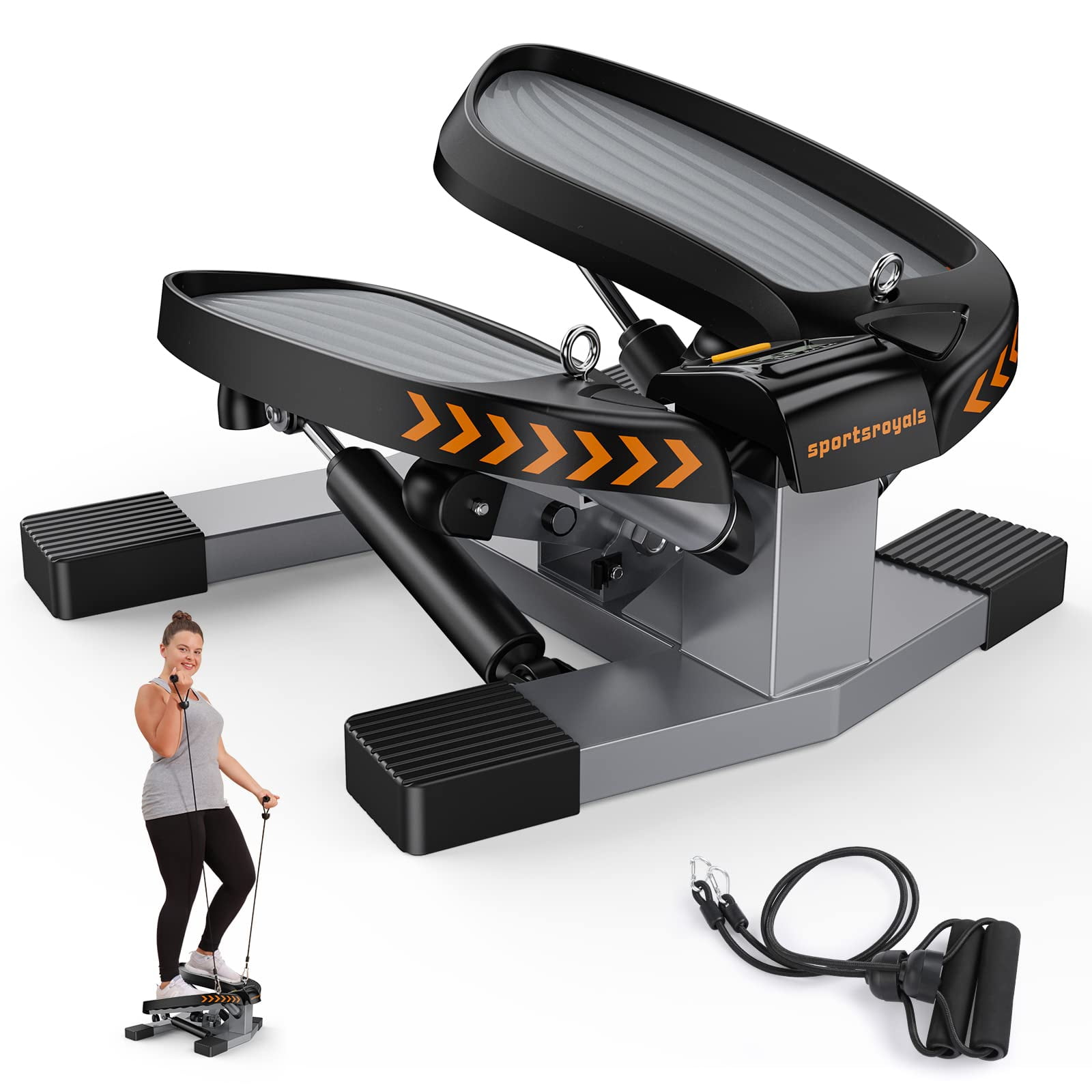 Stair Stepper Sportsroyals Twist Con Bandas De Resistencia