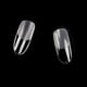 thumbnail image 1 of 500 puntas de uñas transparentes, puntas de gel suave de cobertura total para extensiones de uñas en remojo - Uñas postizas acrílicas en 12 tamaños, 1 of 5