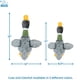 thumbnail image 3 of Juguete masticable interactivo para perros Squeaky, Best Pet Supplies, alas de pato real (gris) para, 3 of 5