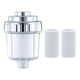 thumbnail image 1 of Purificador de agua para baño, purificador de agua para ducha, filtro debajo del grifo del fregadero, filtro de línea de limpieza para baño, filtro de 2 elementos filtrantes, 1 of 4