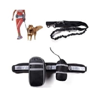 Defensor Forever - Cinturón Correa Para Correr Con Tu Perro Running Santiago Negro