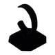 thumbnail image 3 of Velvet C-Type Jewelry Bracelet Bangle Watch Display Rack Stand Holder Negro, 3 of 3