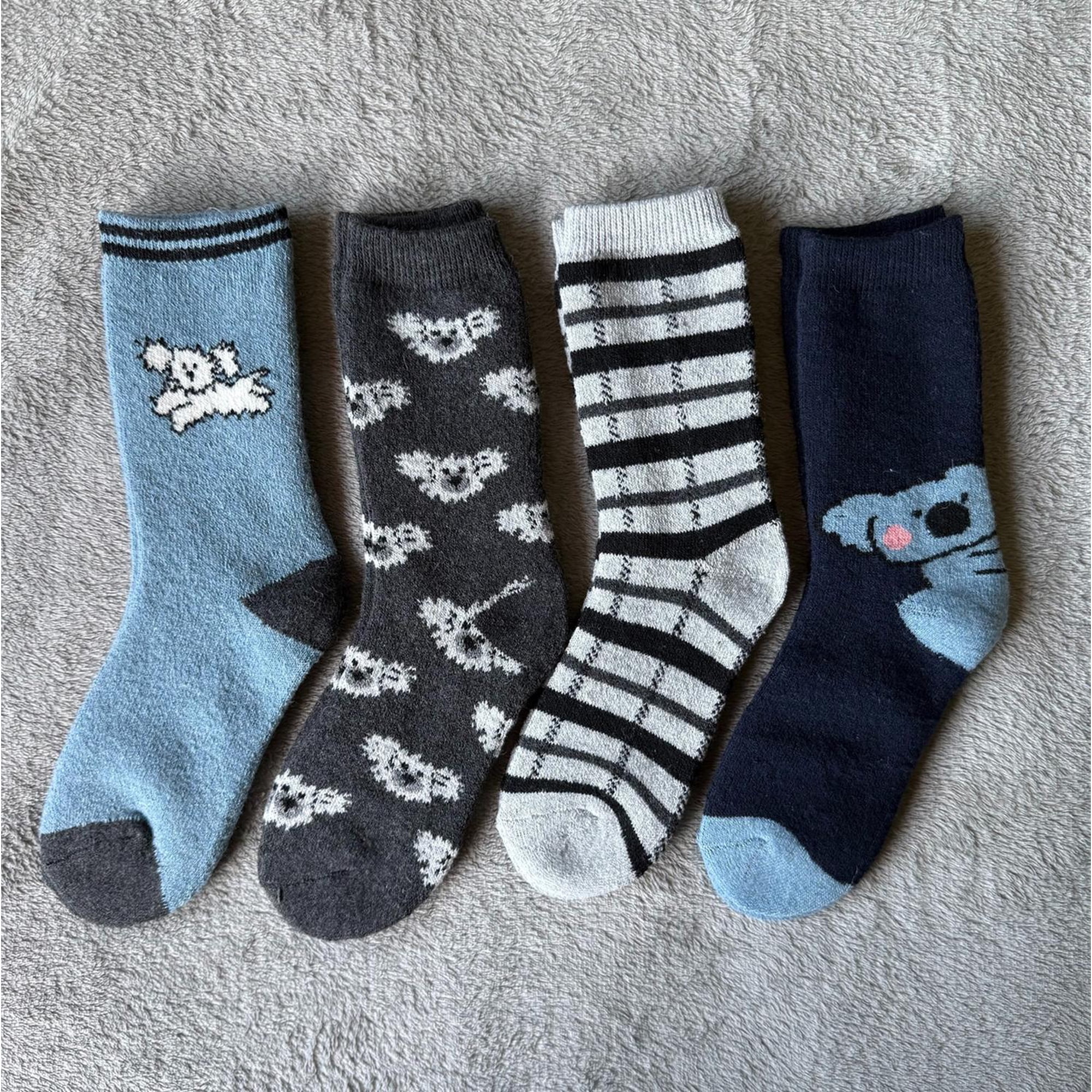 M Milano - Calcetín Invierno Lana Grueso Mujer 6 Pares Multicolor 36-40