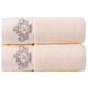 thumbnail image 1 of 1/2/4pcs Cotton Material Thickened Embroidered Towel Set, Crown Pattern Soft Absorbent And Not Faded, 13.7*29.5in Hand Towel And 27.6*55in Bath Towel Set, Suitable For Family Use, 1 of 5