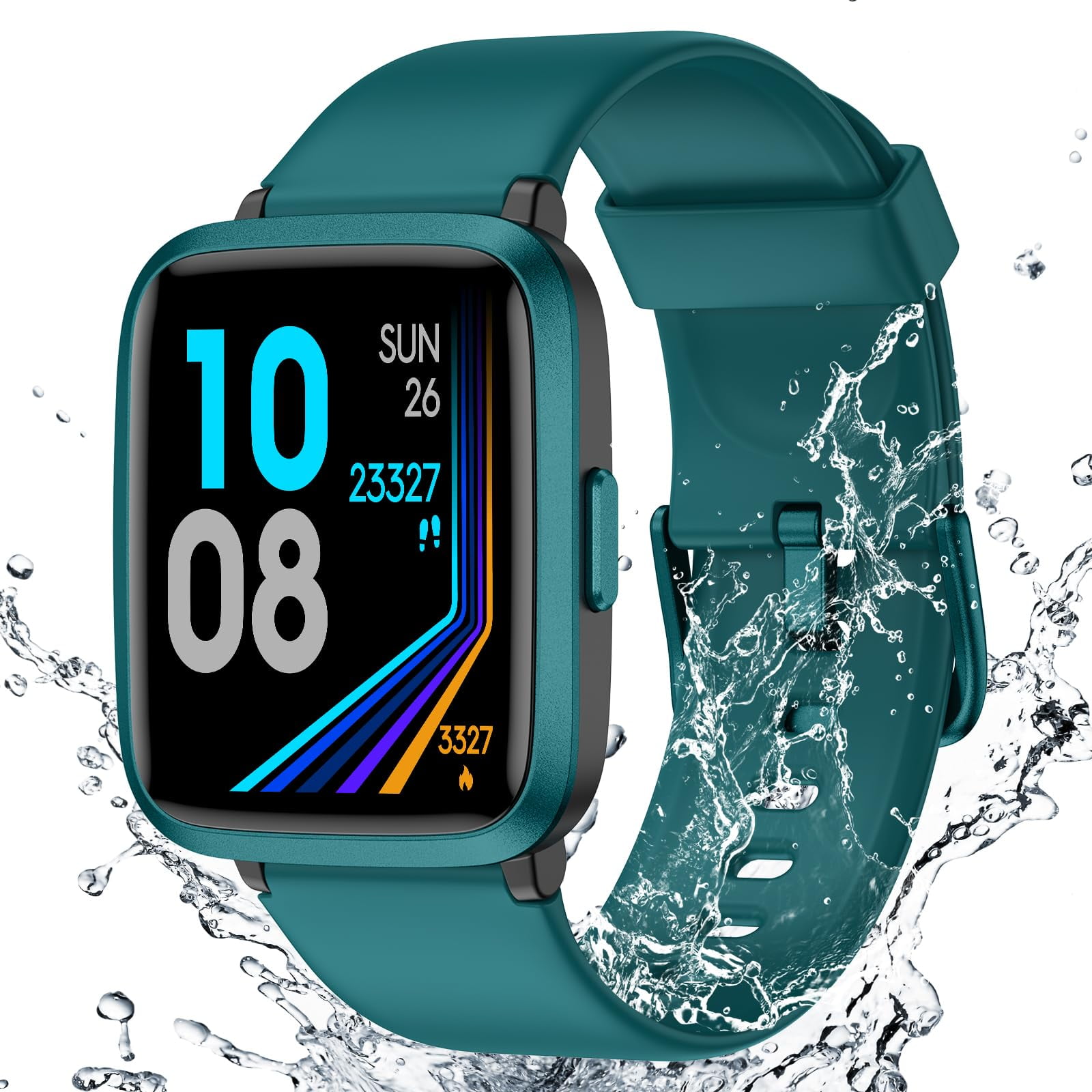Reloj Rastreador De Actividad Física Livikey Con Monitor De Frecuencia Cardíaca De 5 Atm