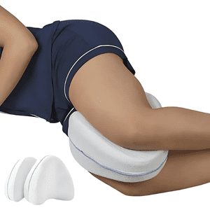 Woven - Cojín Almohada Ortopédica Para Piernas Memoria Terapéutica Blanco