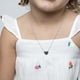 thumbnail image 1 of Collar de corazón liso de plata 925 para niñas y adolescentes, 1 of 2
