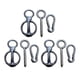 thumbnail image 3 of 3 Juegos De Anillos De Corbata Para Caballos, Suministros De Tachuelas Para Caballos, Hebilla A Presión, Accesorio De Seguridad Para Caballos, 3 of 5