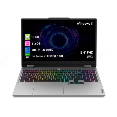 Notebook Lenovo Loq Intel I7-13650Hx 16Gb 512Gb Ssd Rtx 5060
