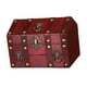 thumbnail image 3 of Baúl Del Tesoro Pirata De Madera Maciza Para Mujer, Diseño Vintage, Caja De Almacenamiento Roja, 3 of 3
