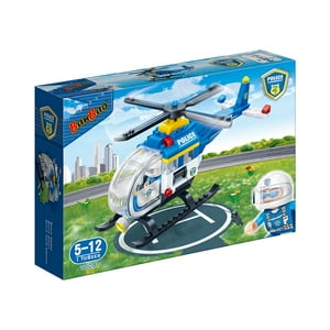 Set De Bloques Helicoptero Policía 122 Piezas Banbao