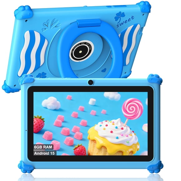 Tablet infantil ascrecem de 7" Android 15, 6 GB de RAM, 32 GB de ROM