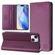 thumbnail image 2 of Funda Billetera con Soporte para iPhone 13/iPhone 14 Bloqueo RFID Plegable Violeta, 2 of 6