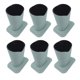 thumbnail image 3 of 6 PCS Anti-rasgu?o De Pie De Alto Soporte De Gafas Escritorio Soporte De Anteojos De Plata, 3 of 5