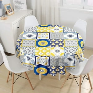 Genérico - Mantel Redondo Género Con Diseño 140Cm