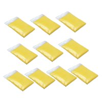 Magideal - 10 Chubasqueros De Emergencia Para Acampar Con Capucha Con Cordón, Ponchos De Lluvia Desechables, Color Amarillo