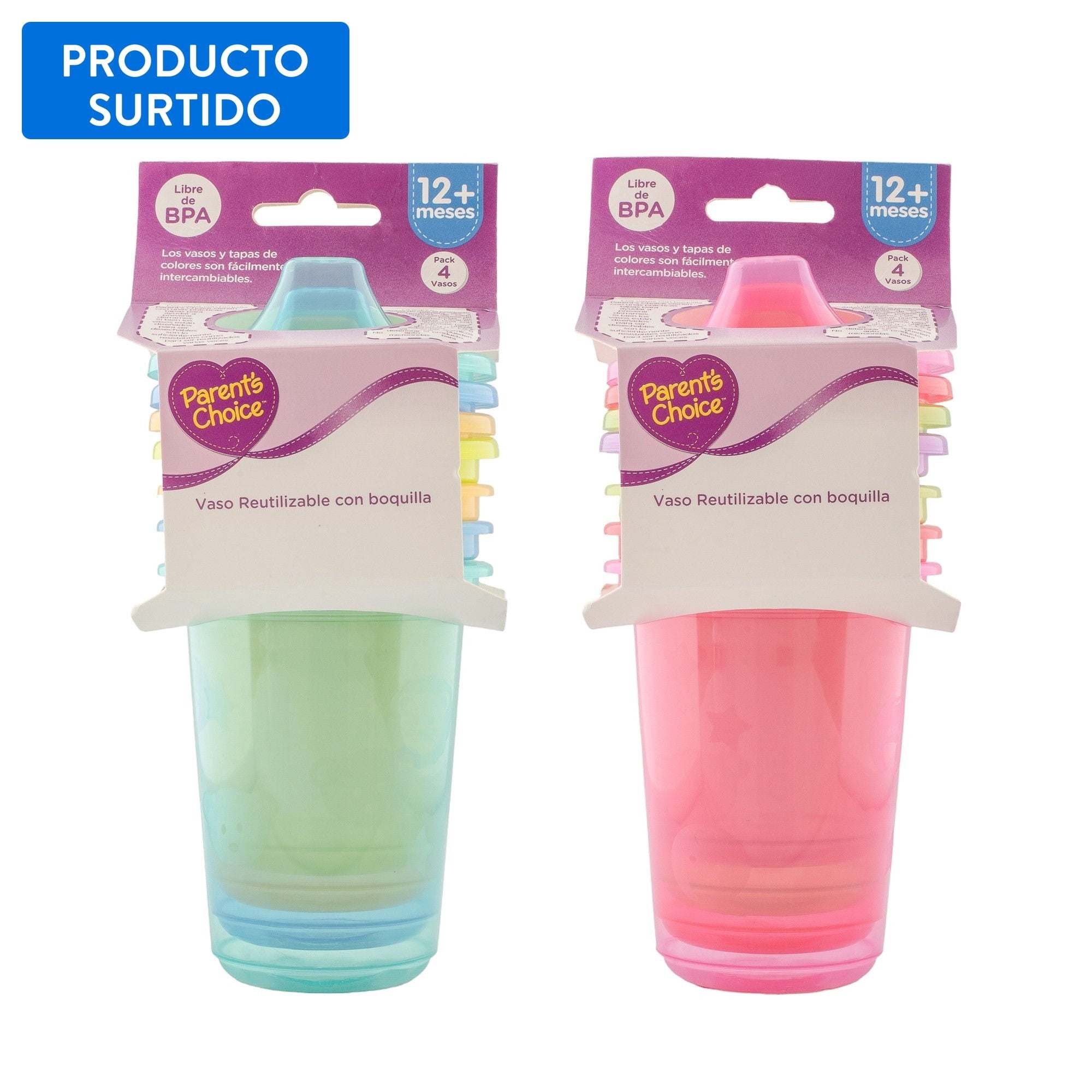 Vaso Melamina Reutilizable, Color Surtido 1 Un Parent's Choice