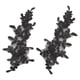 thumbnail image 1 of 1 Par De Apliques De Encaje Para Vestido De Noche, Manualidades De Costura, Chaqueta, Apliques Bordados, Negro, 1 of 5