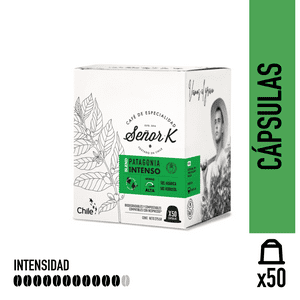 Café Señor K - Cápsulas Espresso Intenso Señor K Patagonia 50 Unidades
