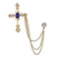 thumbnail image 2 of Broche De Solapa Pin Cadena Clips De Corbata Pin De Cuello Para Mujeres Hombres Accesorios De Esmoquin Estilo D, 2 of 3