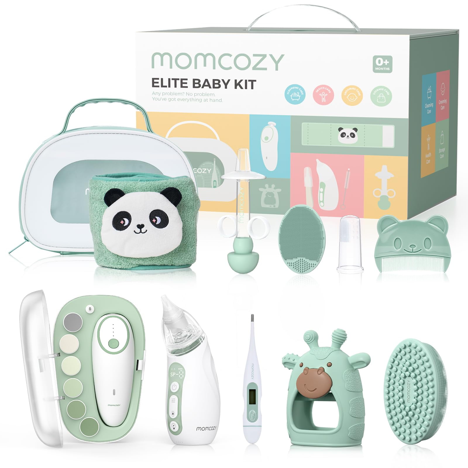 Kit De Limpieza Para Bebés Momcozy Elite Grooming Health Cleansing Con Lima De Uñas