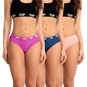 Top - Calzón Bikini Algodón Pack 3 C10