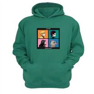 Genérico - Polerón Canguro Demon Slayer Verde Aguamarina Talla L Unisex