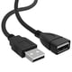 thumbnail image 1 of Cable USB LORDTRONICS de 91 cm macho a hembra negro, 1 of 7