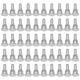 thumbnail image 1 of 50 Uds. Tapones Traseros De Pendientes De Silicona Tapas Suaves Pendientes Transparentes, 1 of 5