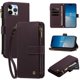 thumbnail image 3 of Funda Cartera para iPhone 12 Pro Max con Cremallera y Ranuras, Morado, 3 of 6