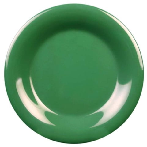 Plato Yanco Mile Stone Ms-012Gr De Melamina, 30 Cm, Color Verde (Paquete De 12)