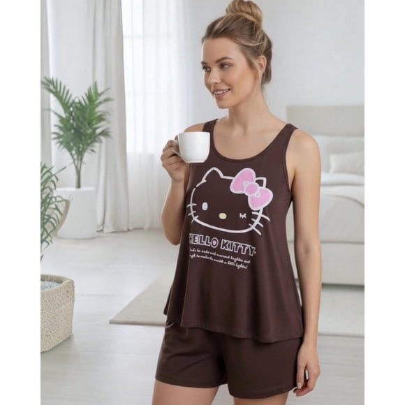 Pijama Mujer Hello Kitty cafe L