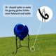 thumbnail image 3 of Soporte de bola de observación de 25 cm de altura para bolas de 20‑25 cm, negro, metal – 20 cm L x 20 cm A x 25 cm H, 3 of 9