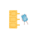 thumbnail image 2 of Molde Para Helados Amarillo, 2 of 2